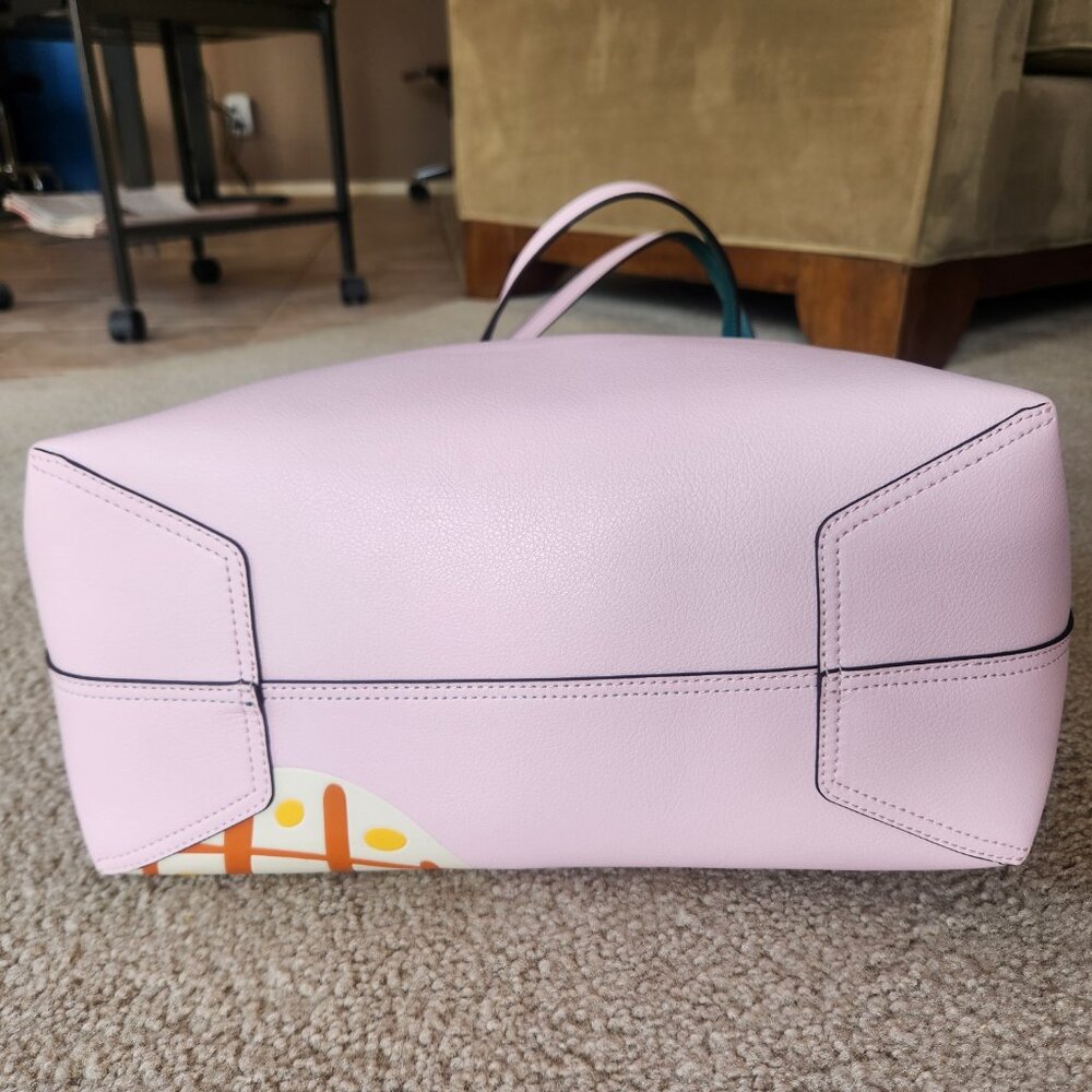 NWT Kate Spade Pineapple Colada Reversible Leather Tote With Matching Wristlet - Picture 6 of 15